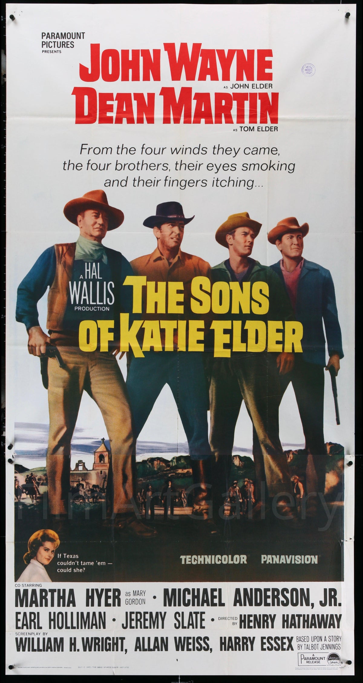 The Sons of Katie Elder 3 Sheet (41x81) Original Vintage Movie Poster