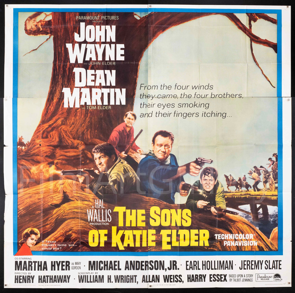 The Sons of Katie Elder 6 Sheet (81x81) Original Vintage Movie Poster