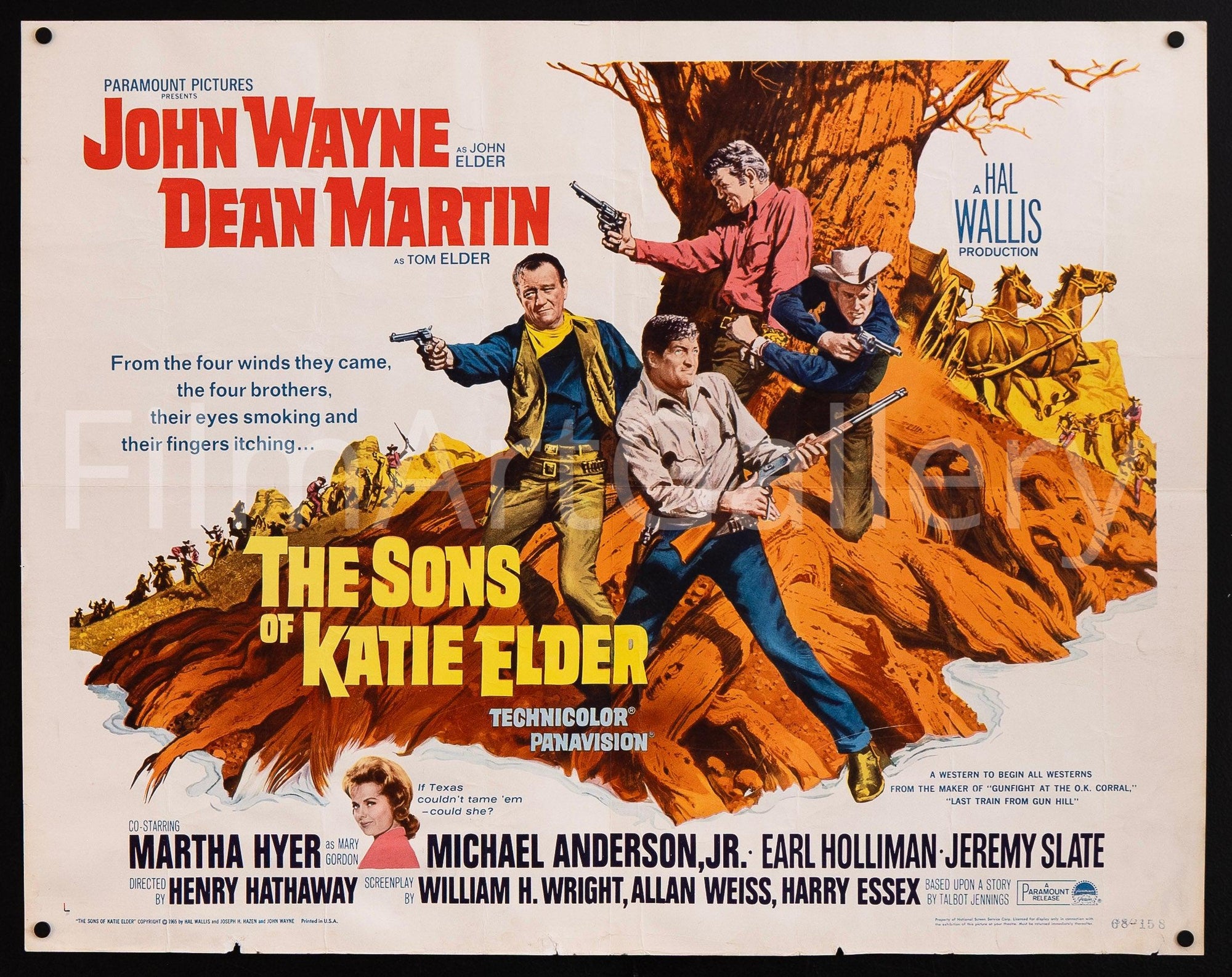 The Sons of Katie Elder Half Sheet (22x28) Original Vintage Movie Poster