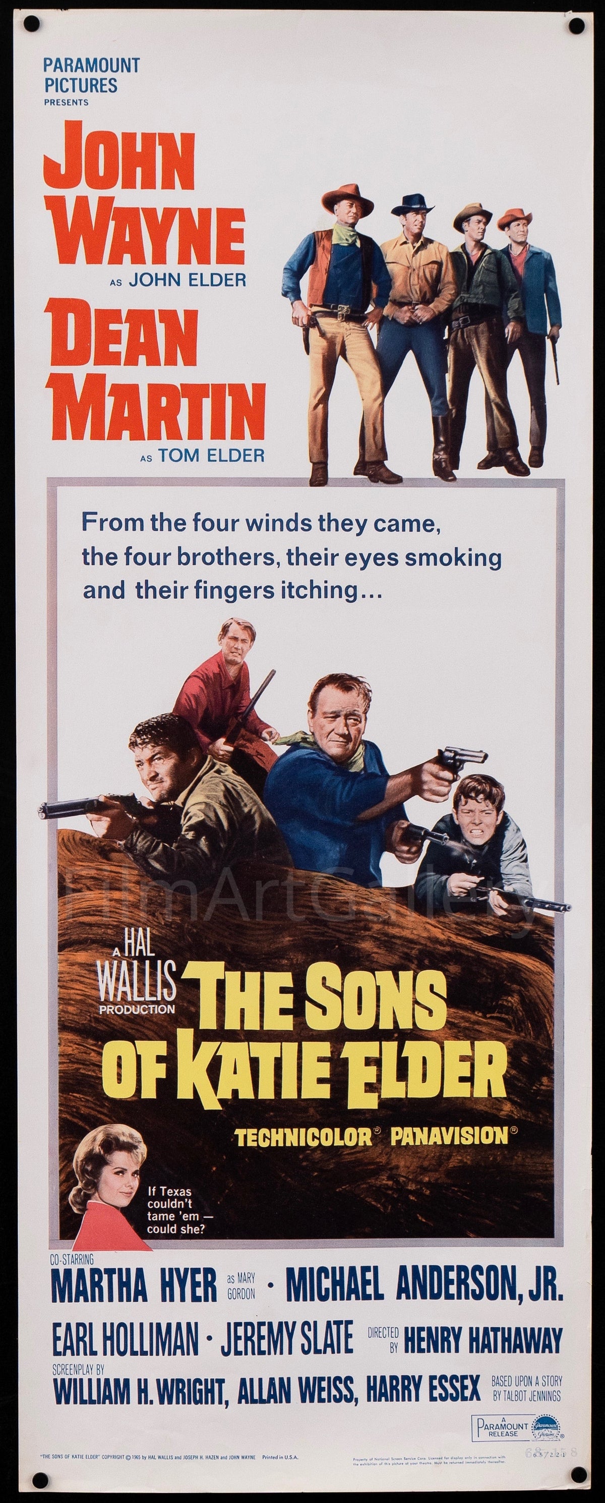 The Sons of Katie Elder Original Vintage Movie Poster