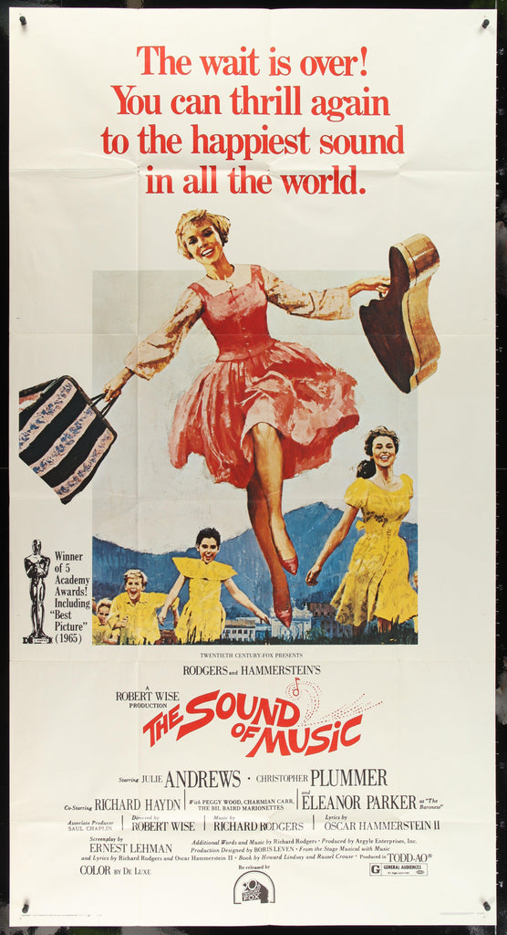 The Sound of Music 3 Sheet (41x81) Original Vintage Movie Poster