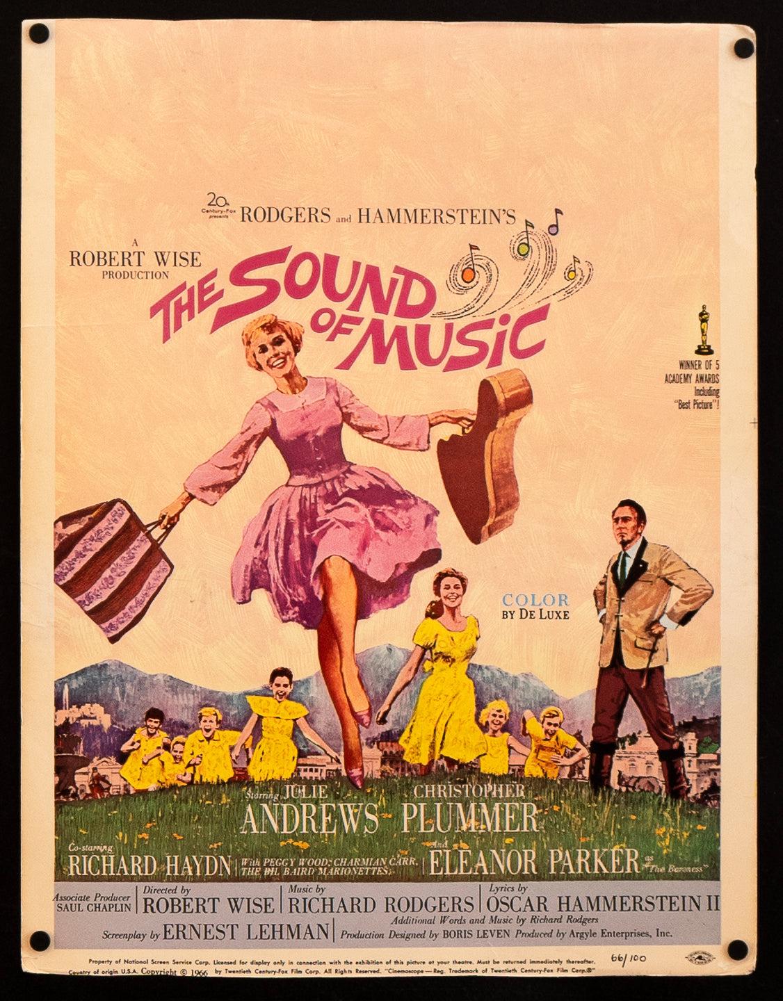 The Sound of Music Window Card (14x22) Original Vintage Movie Poster