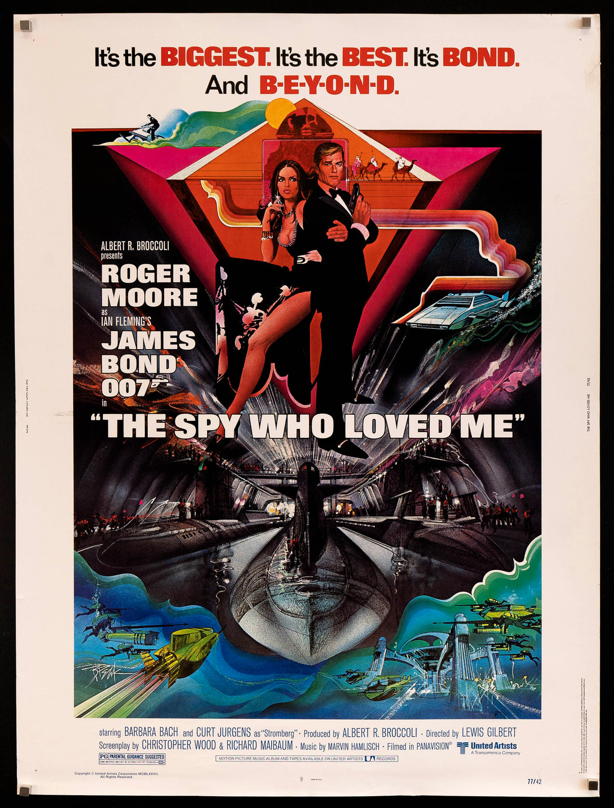 The Spy Who Loved Me 30x40 Original Vintage Movie Poster