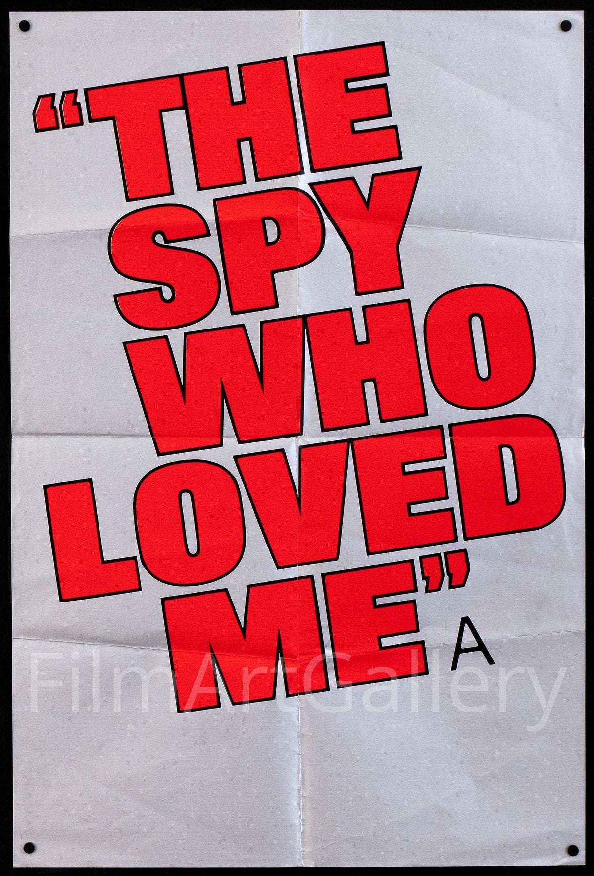 The Spy Who Loved Me British Double Crown (20x30) Original Vintage Movie Poster