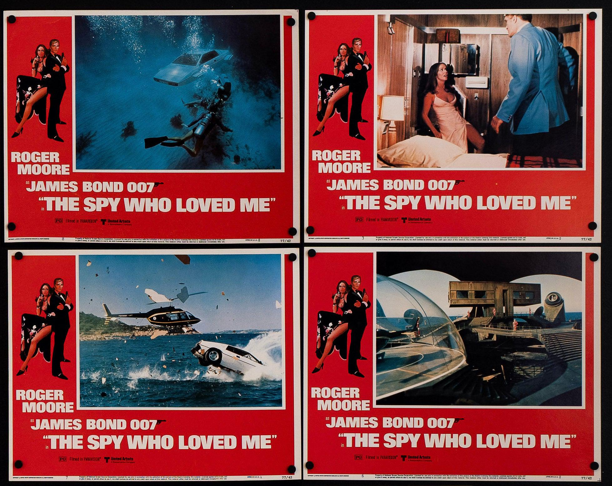 The Spy Who Loved Me Lobby Card Set (8-11x14) Original Vintage Movie Poster