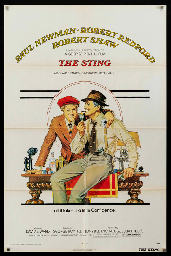 The Sting Original Vintage Movie Poster