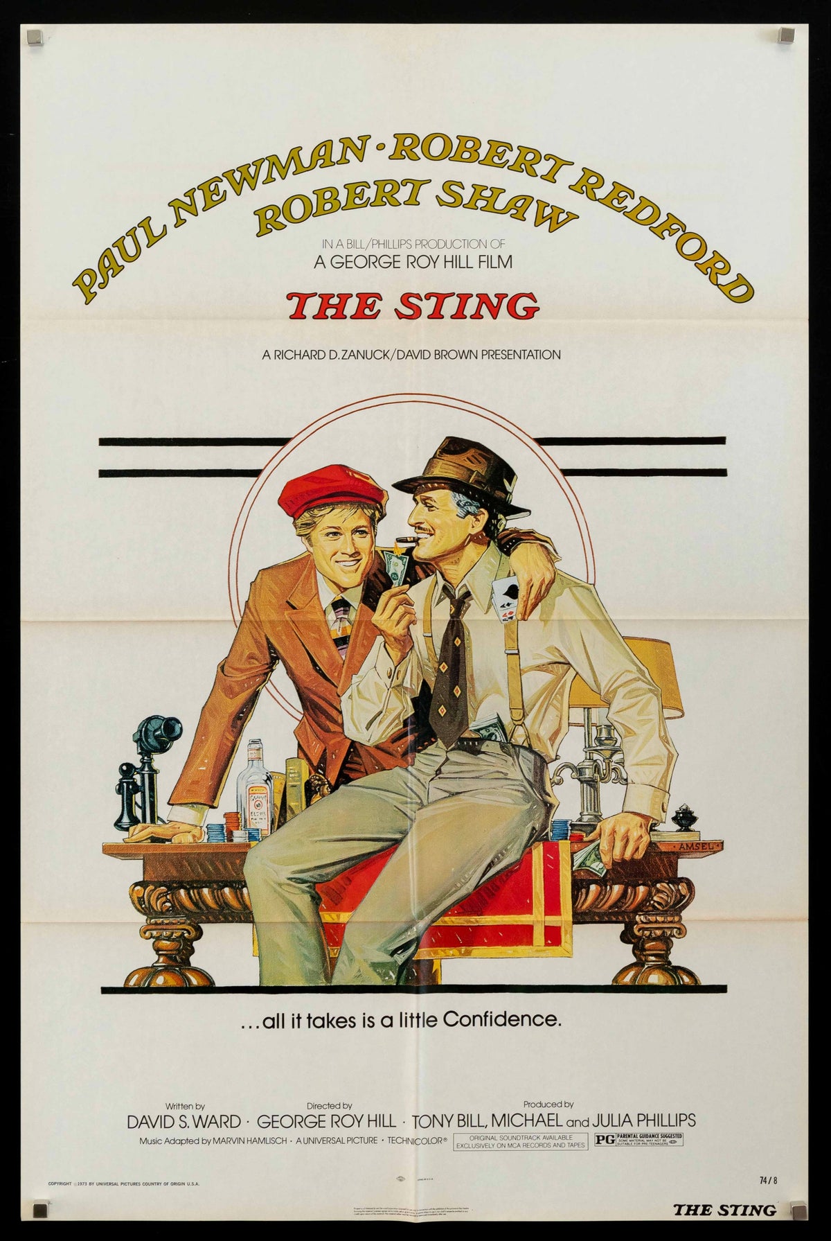 The Sting Original Vintage Movie Poster