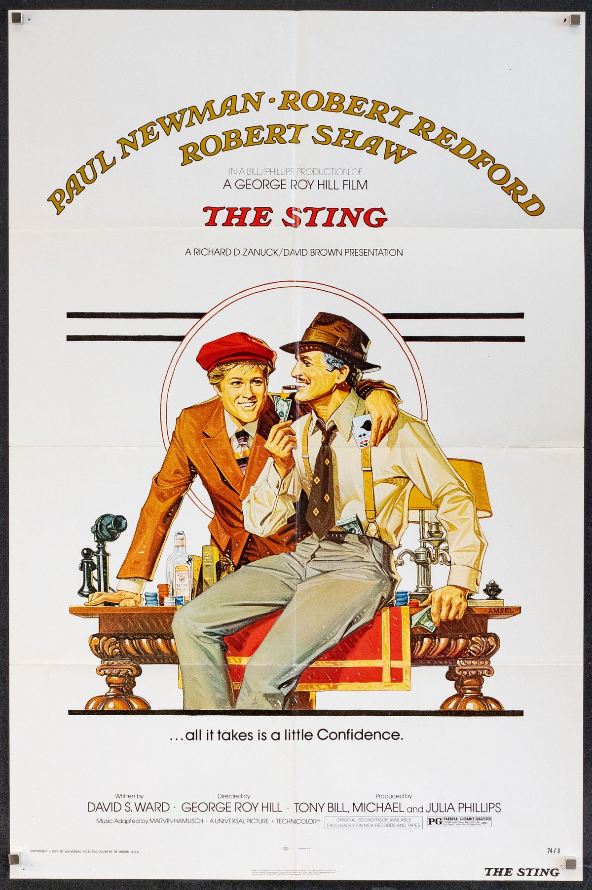 The Sting Original Vintage Movie Poster