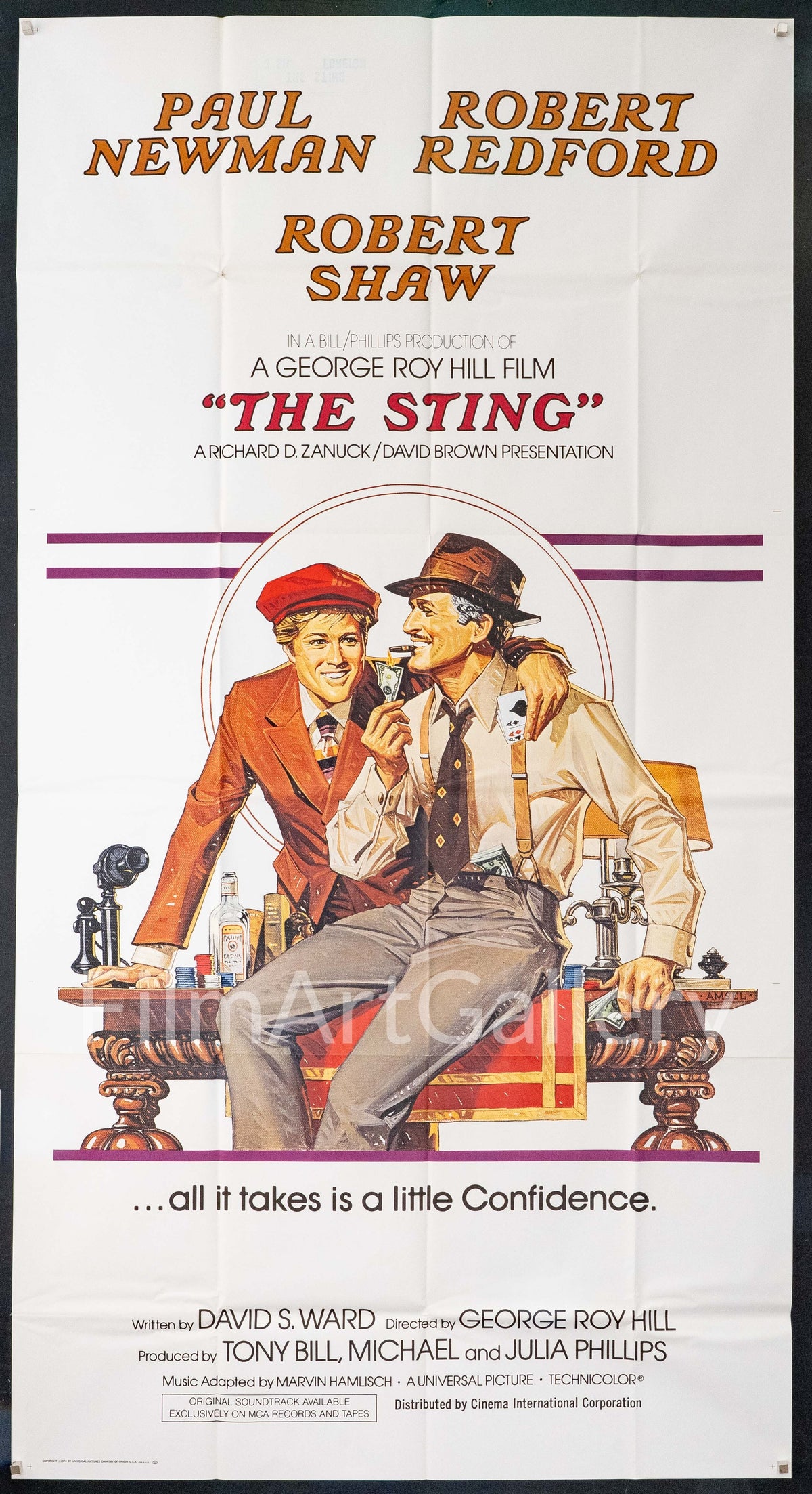 The Sting Original Vintage Movie Poster