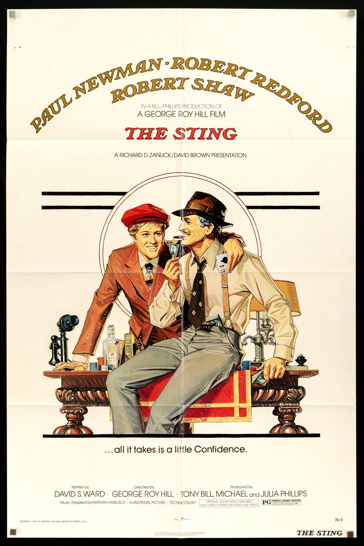 The Sting Original Vintage Movie Poster