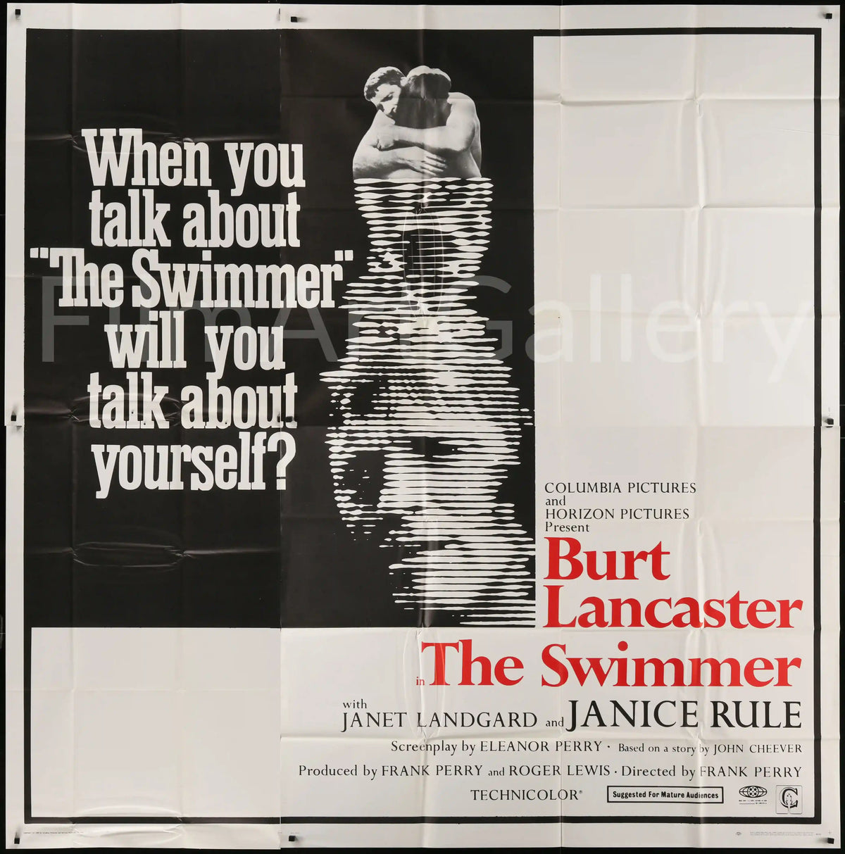 The Swimmer Original Vintage Movie Poster