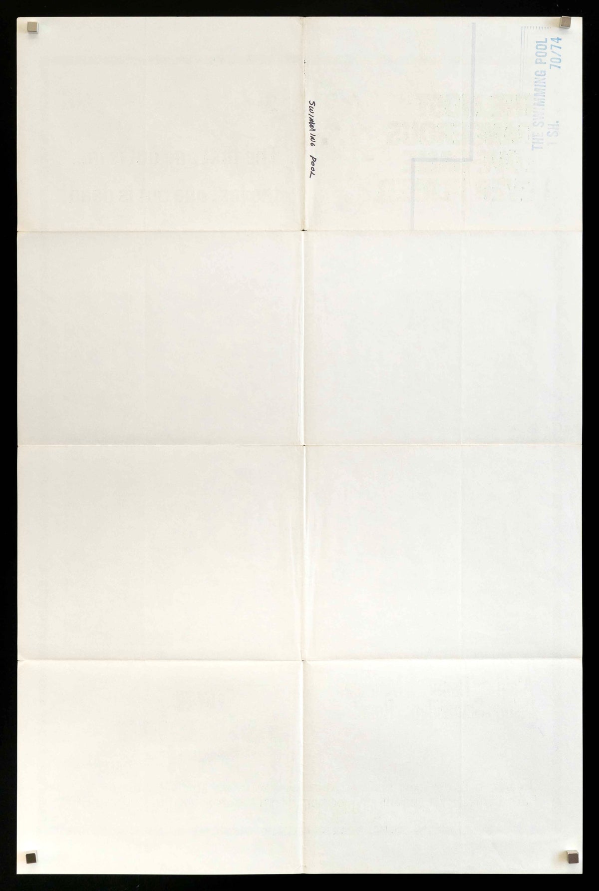 The Swimming Pool (La Piscine) Original Vintage Movie Poster