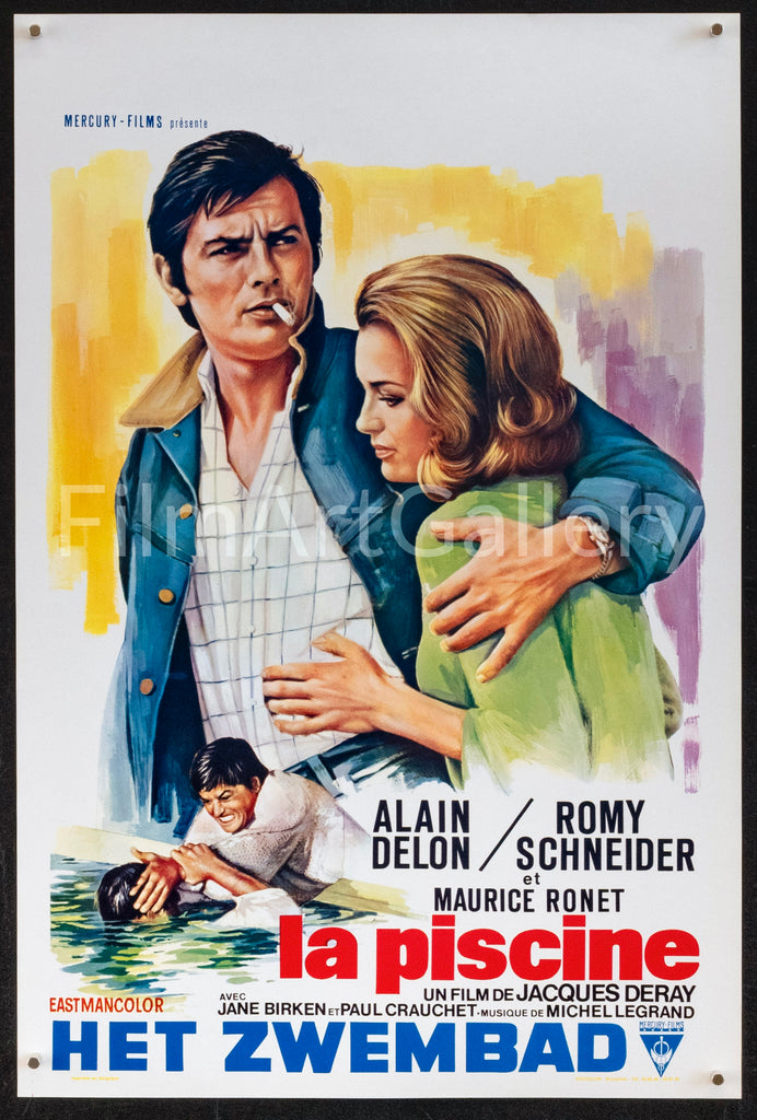 The Swimming Pool (La Piscine) Original Vintage Movie Poster