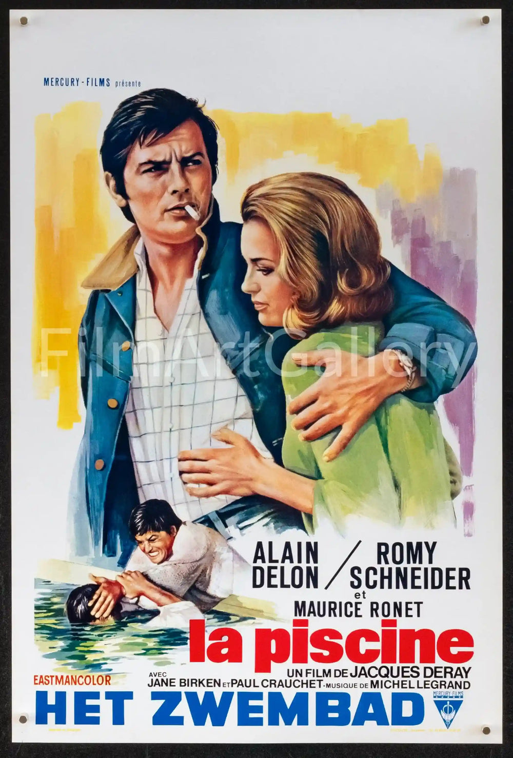 The Swimming Pool (La Piscine) Original Vintage Movie Poster