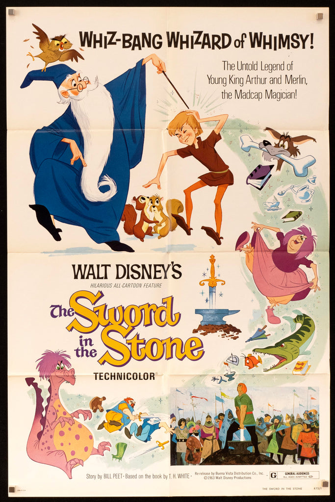 The Sword in the Stone Original Vintage Movie Poster