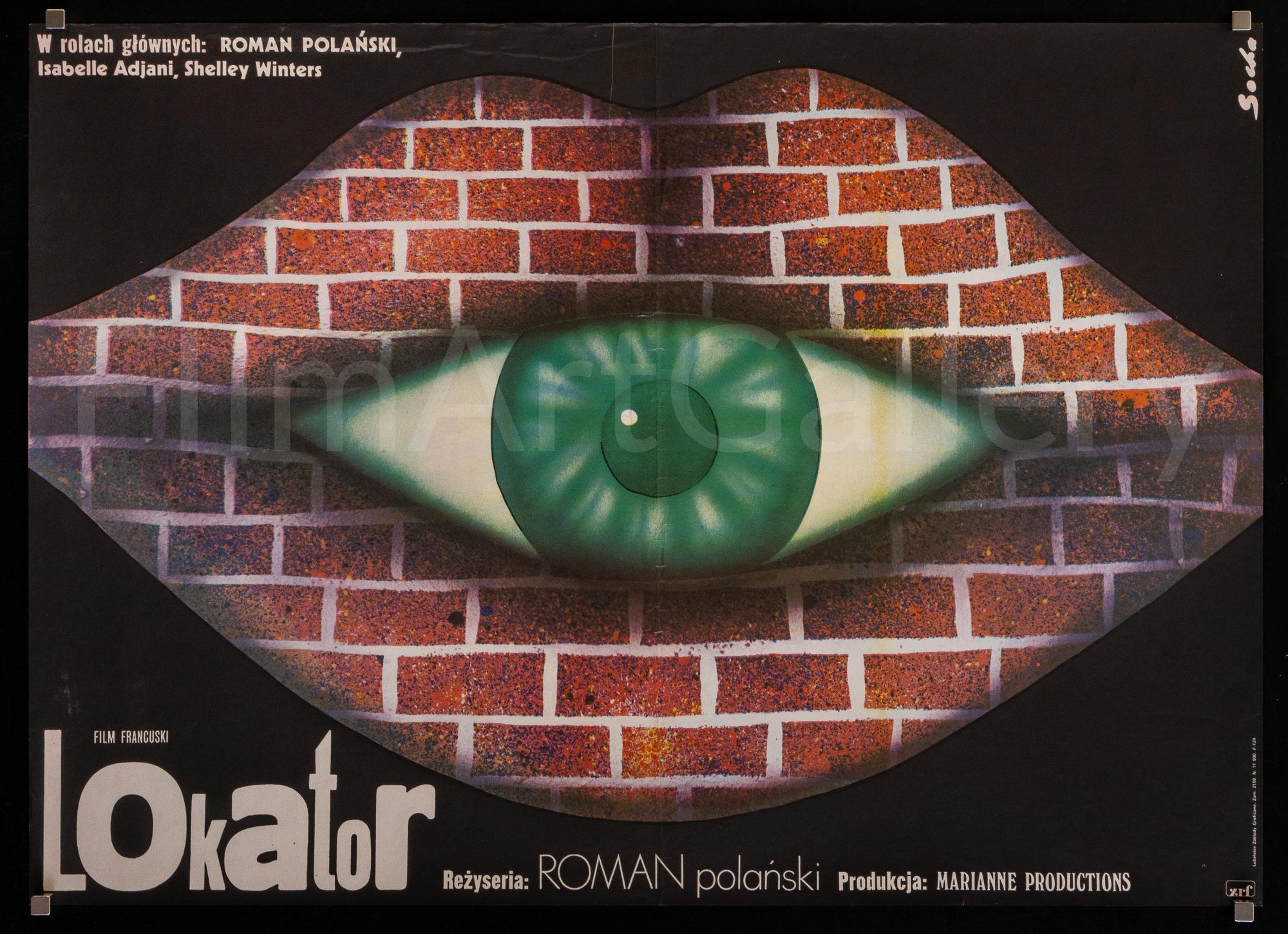 The Tenant Polish A1 (23x33) Original Vintage Movie Poster