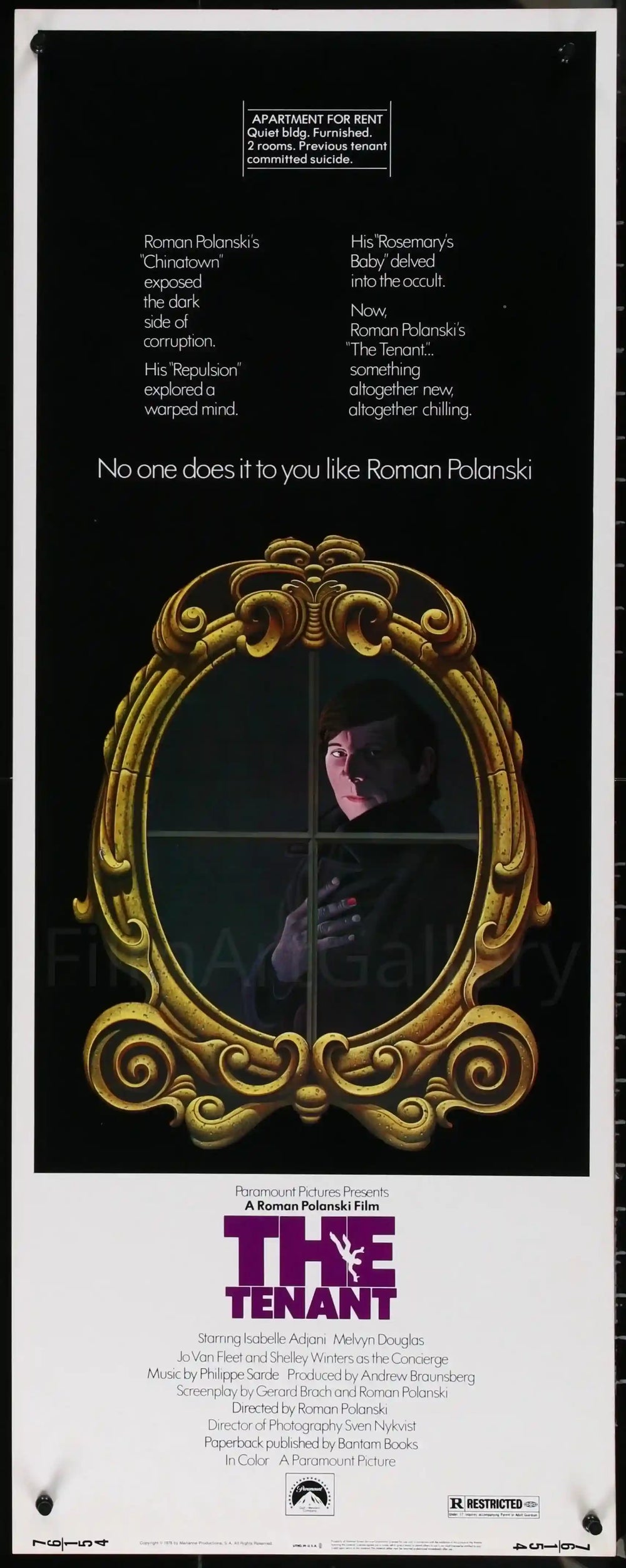 The Tenant Original Vintage Movie Poster