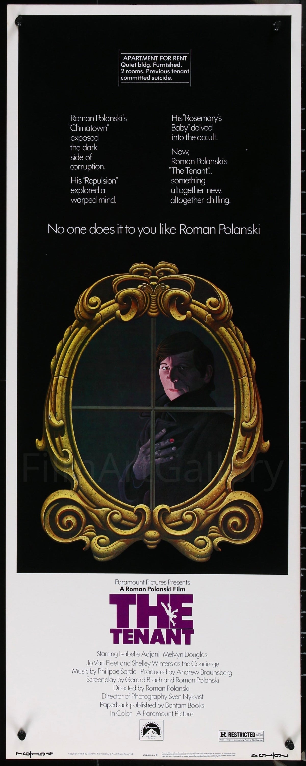 The Tenant Original Vintage Movie Poster