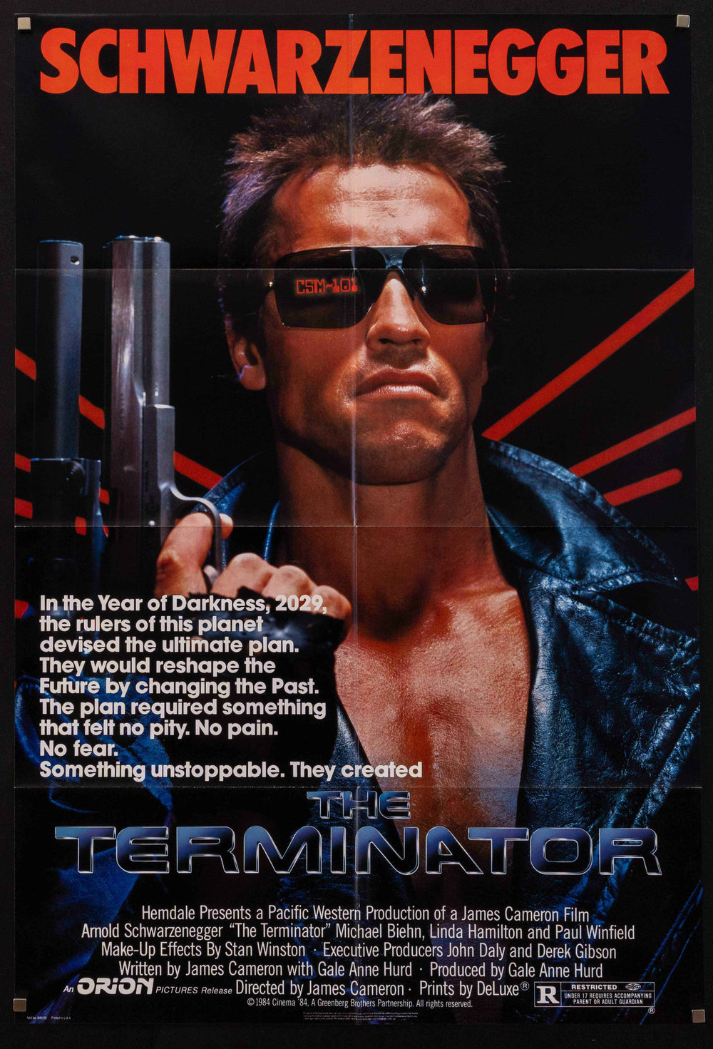 The Terminator Original Vintage Movie Poster