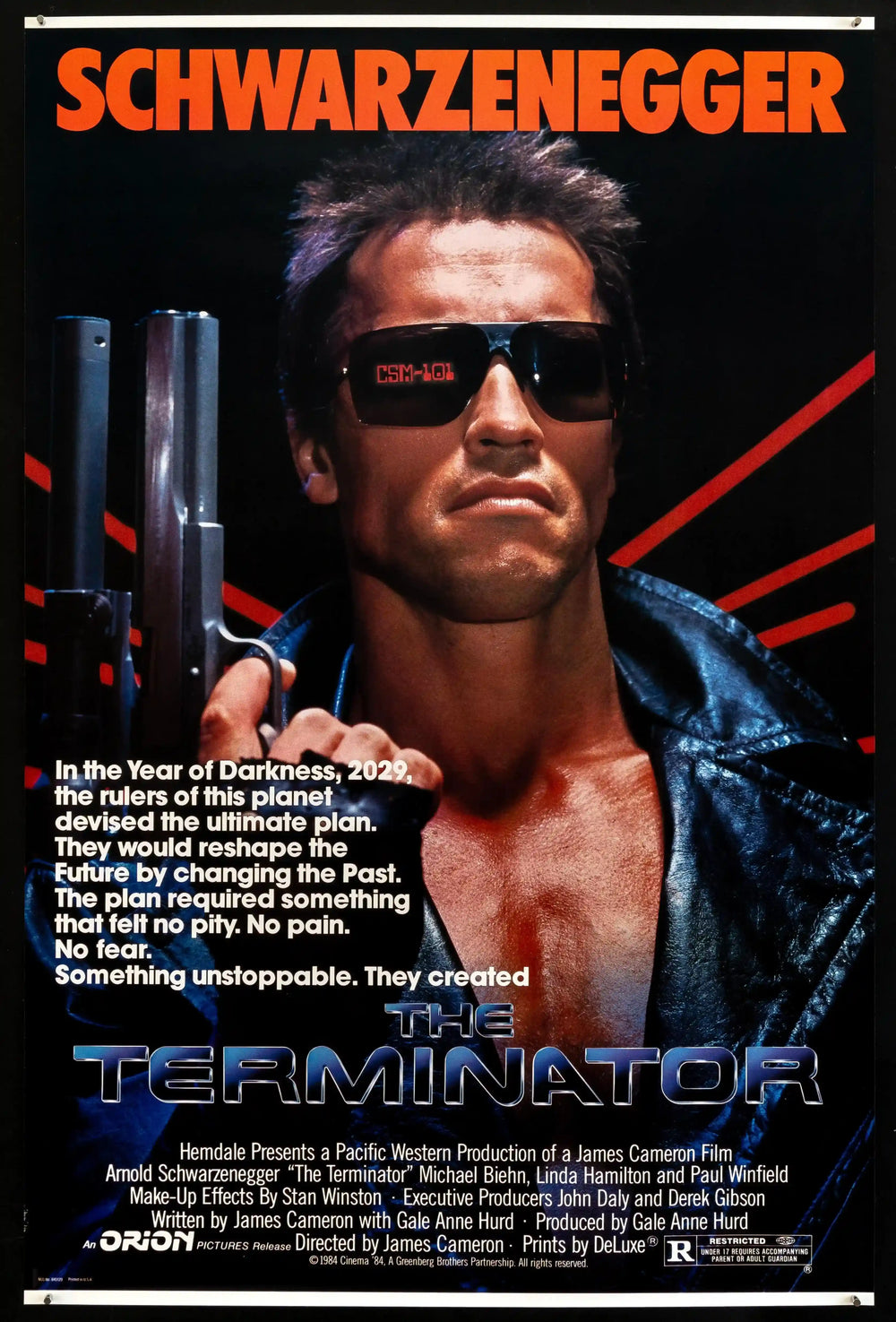 The Terminator Original Vintage Movie Poster