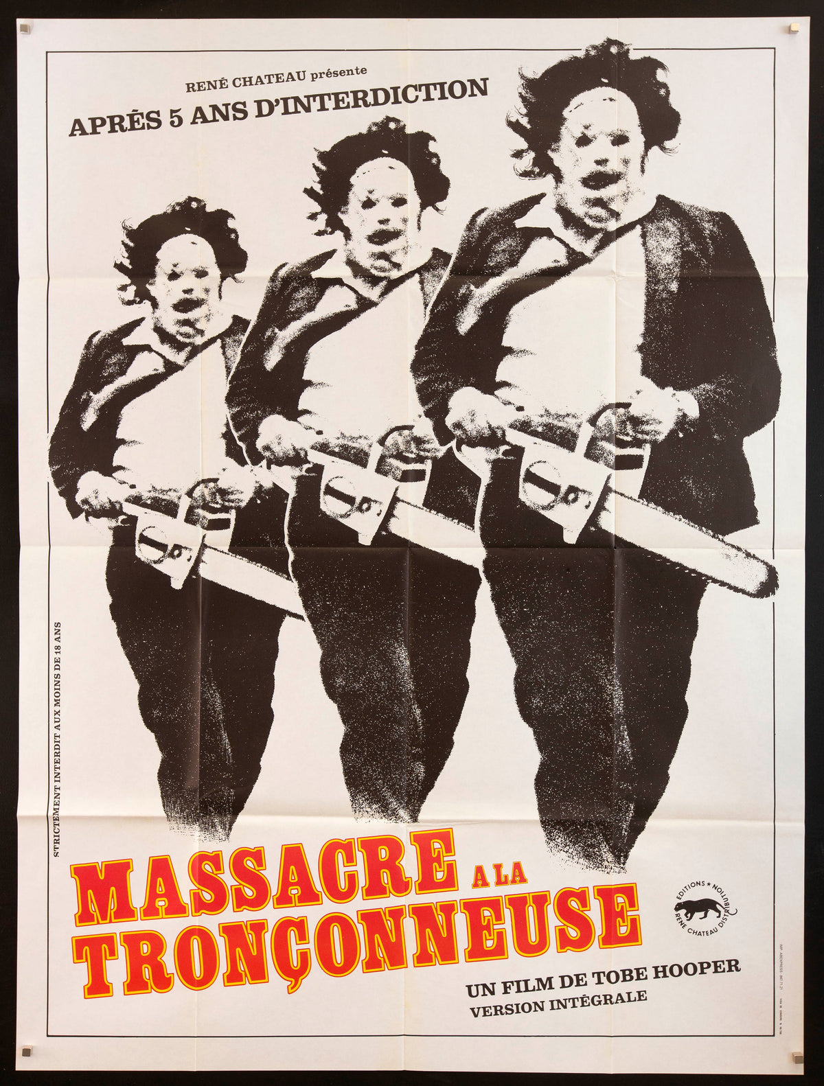 The Texas Chainsaw Massacre French 1 Panel (47x63) Original Vintage Movie Poster