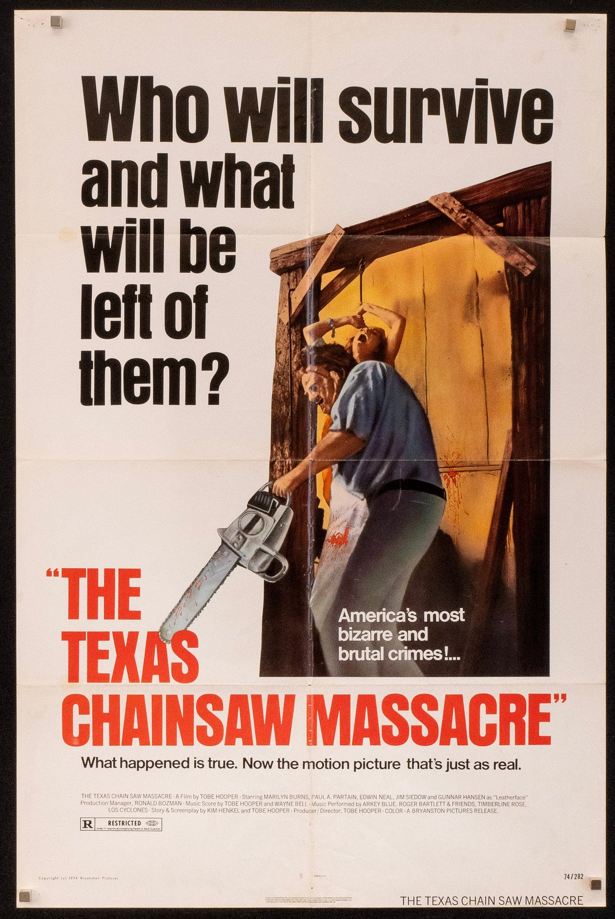 The Texas Chainsaw Massacre Original Vintage Movie Poster