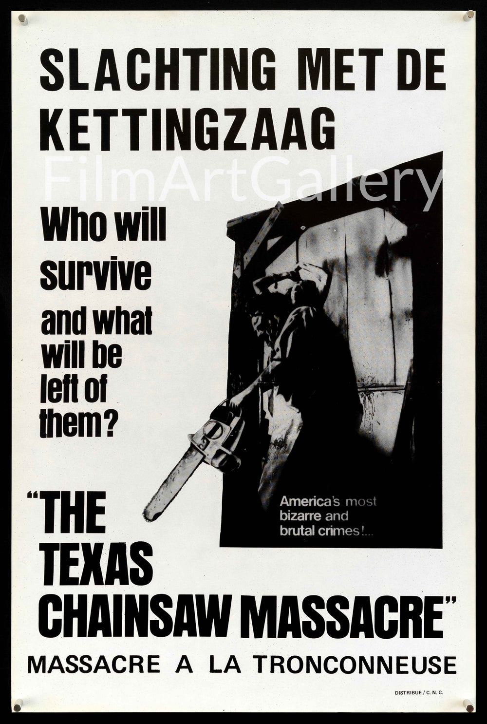 The Texas Chainsaw Massacre Original Vintage Movie Poster