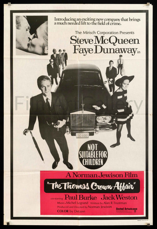 The Thomas Crown Affair Original Vintage Movie Poster