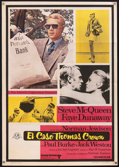 The Thomas Crown Affair Original Vintage Movie Poster