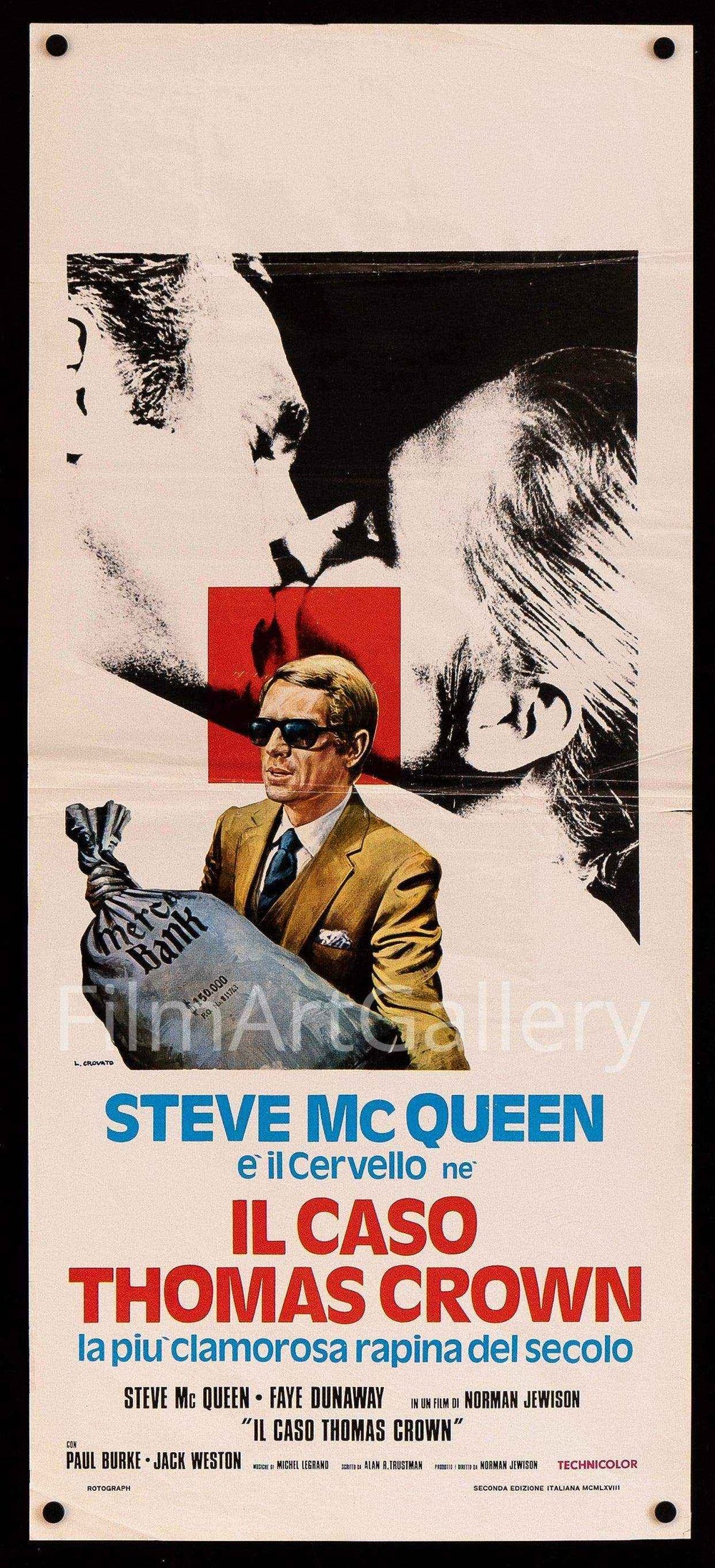 The Thomas Crown Affair Original Vintage Movie Poster