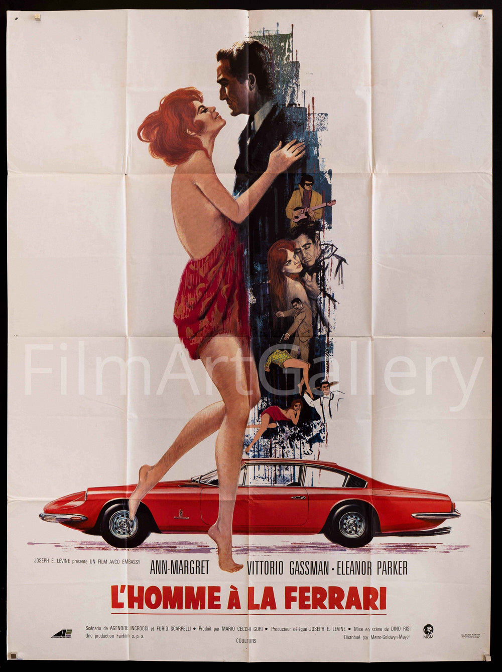 The Tiger and the Pussycat (L'Homme A La Ferrari) Original Vintage Movie Poster