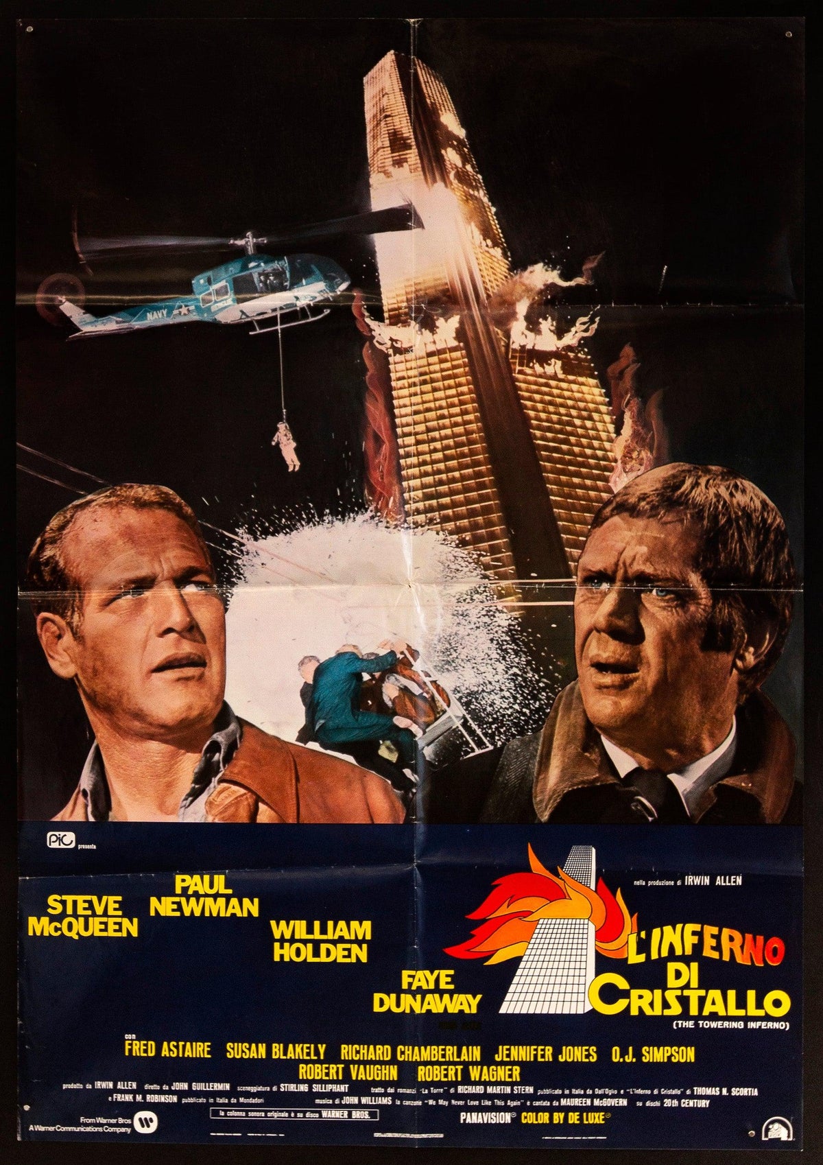 The Towering Inferno Italian 1 foglio (26x37) Original Vintage Movie Poster