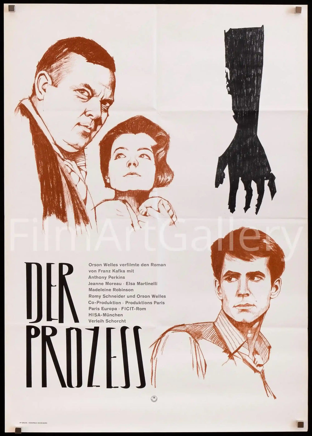 The Trial Original Vintage Movie Poster