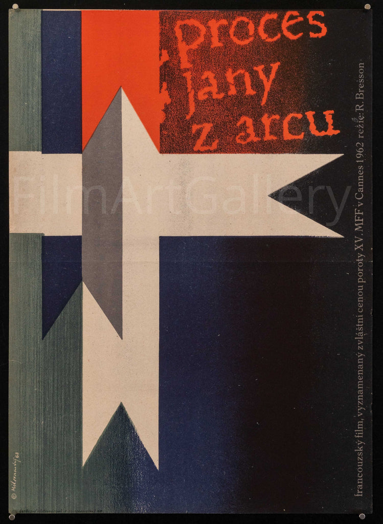 The Trial of Joan of Arc (Proces De Jeanne D'Arc) Original Vintage Movie Poster
