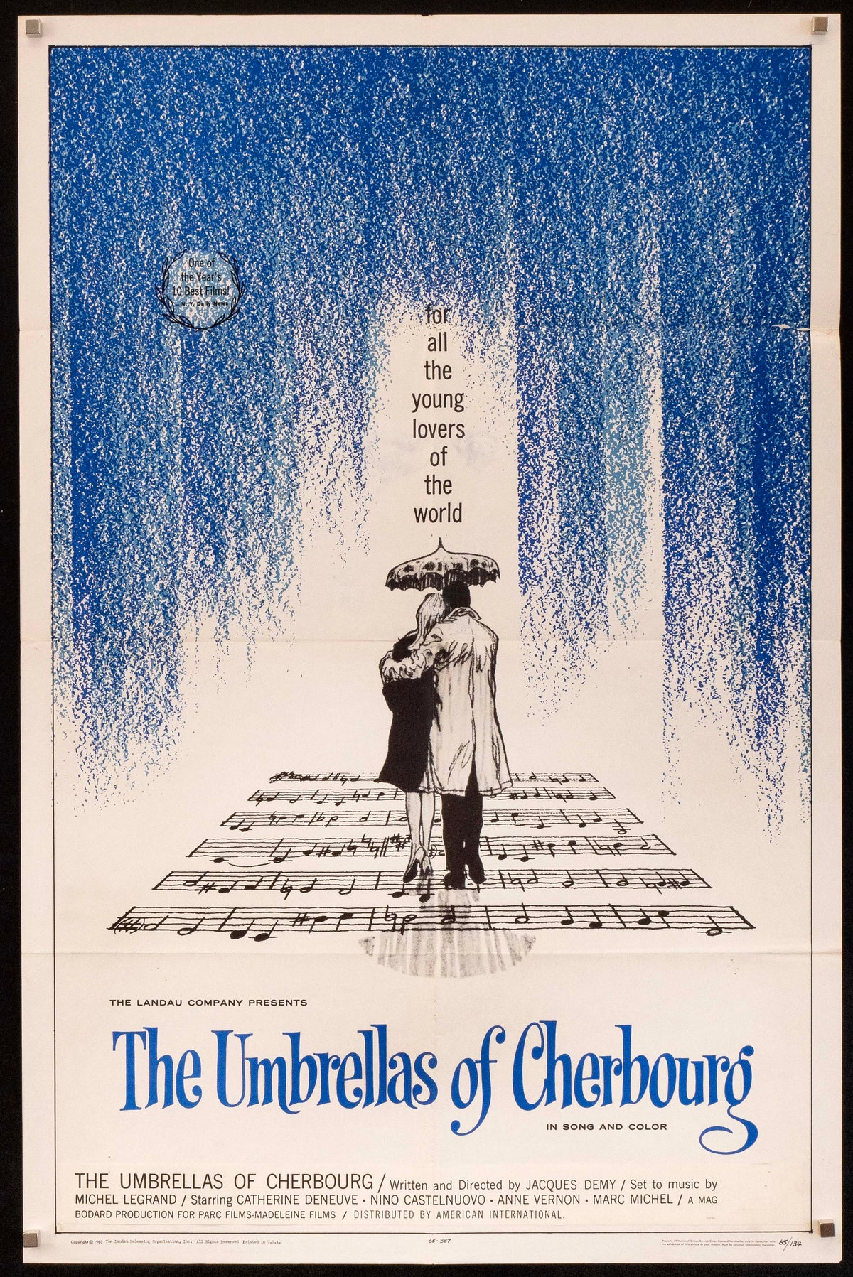 The Umbrellas of Cherbourg (Les Parapluies De Cherbourg) Original Vintage Movie Poster