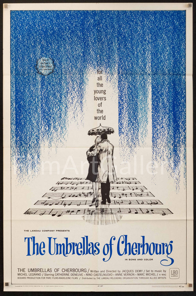The Umbrellas of Cherbourg (Les Parapluies De Cherbourg) Original Vintage Movie Poster