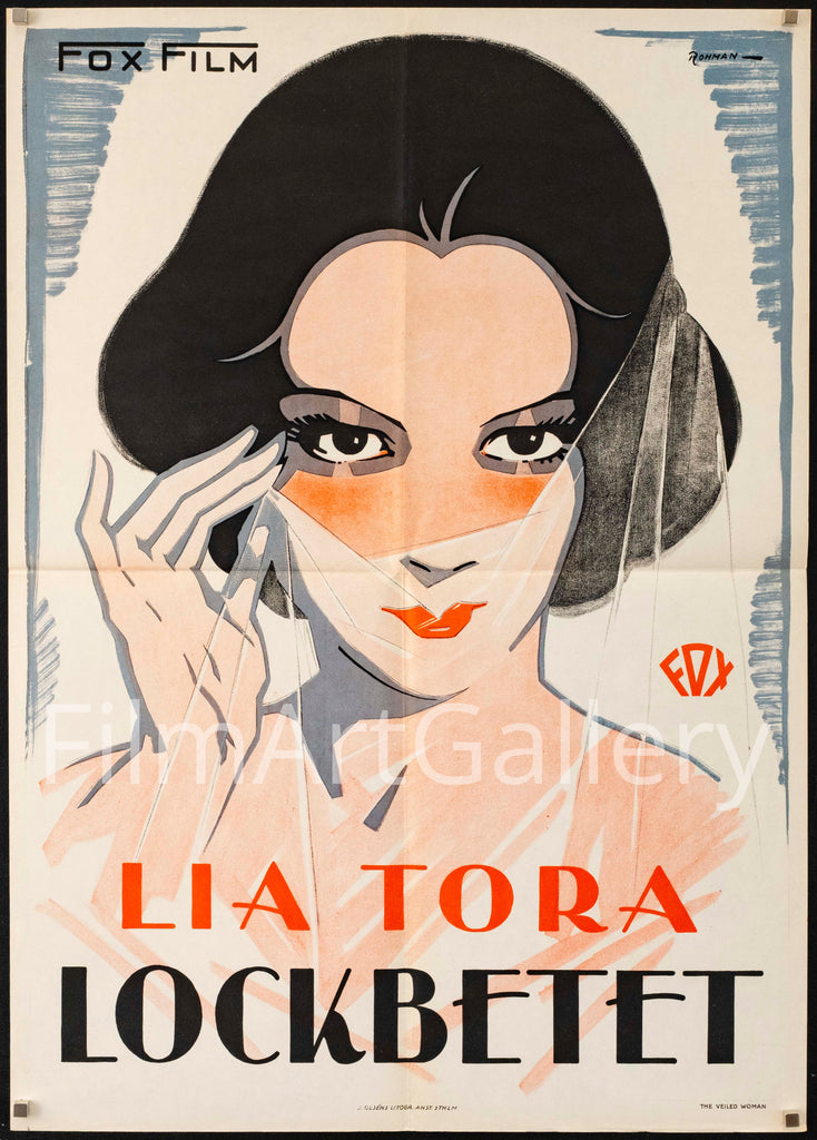 The Veiled Woman Original Vintage Movie Poster