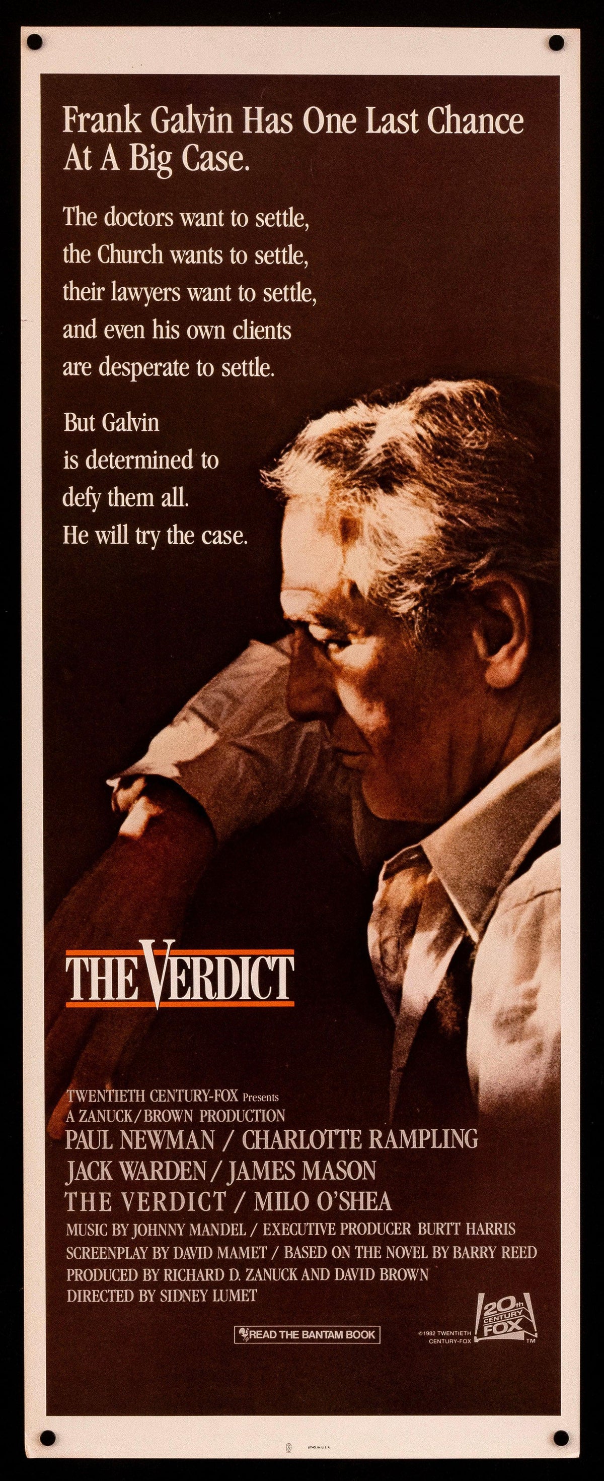 The Verdict Original Vintage Movie Poster