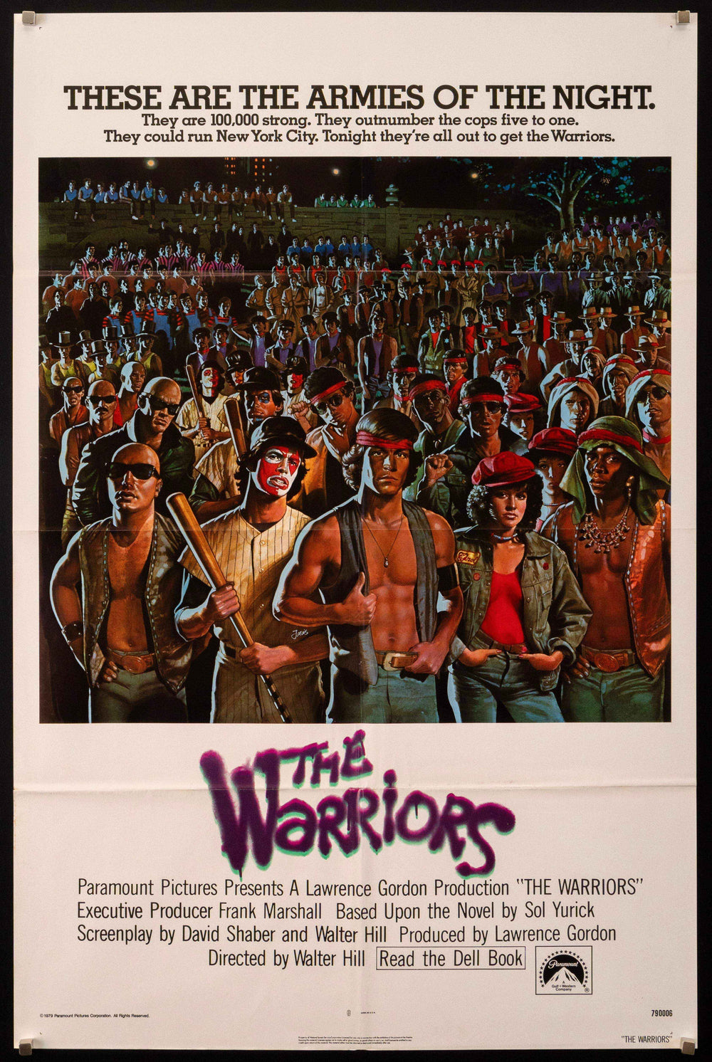 The Warriors Original Vintage Movie Poster