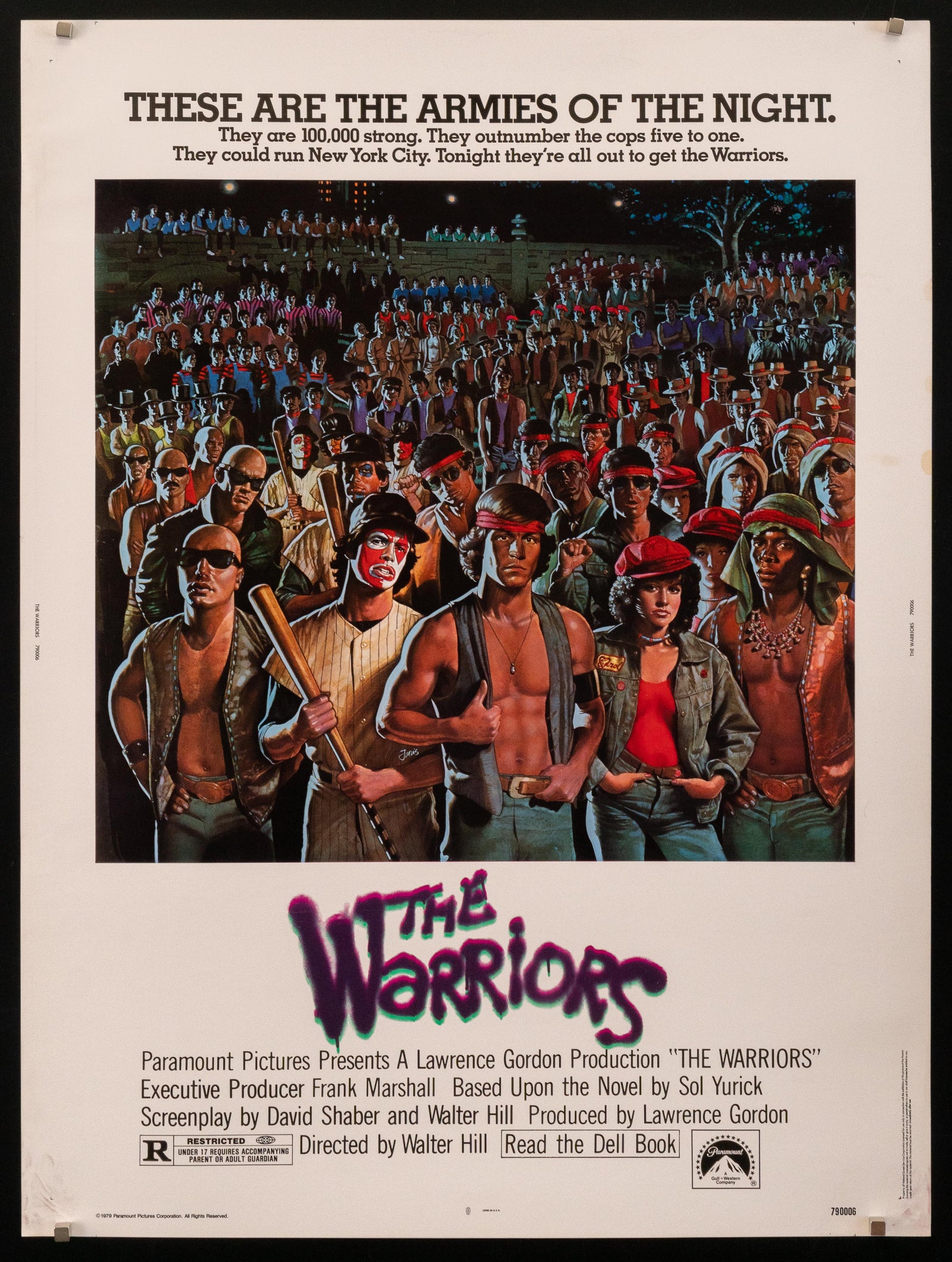 The Warriors Original Vintage Movie Poster