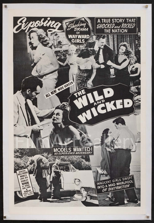 The Wild and Wicked (Flesh Merchant) Original Vintage Movie Poster