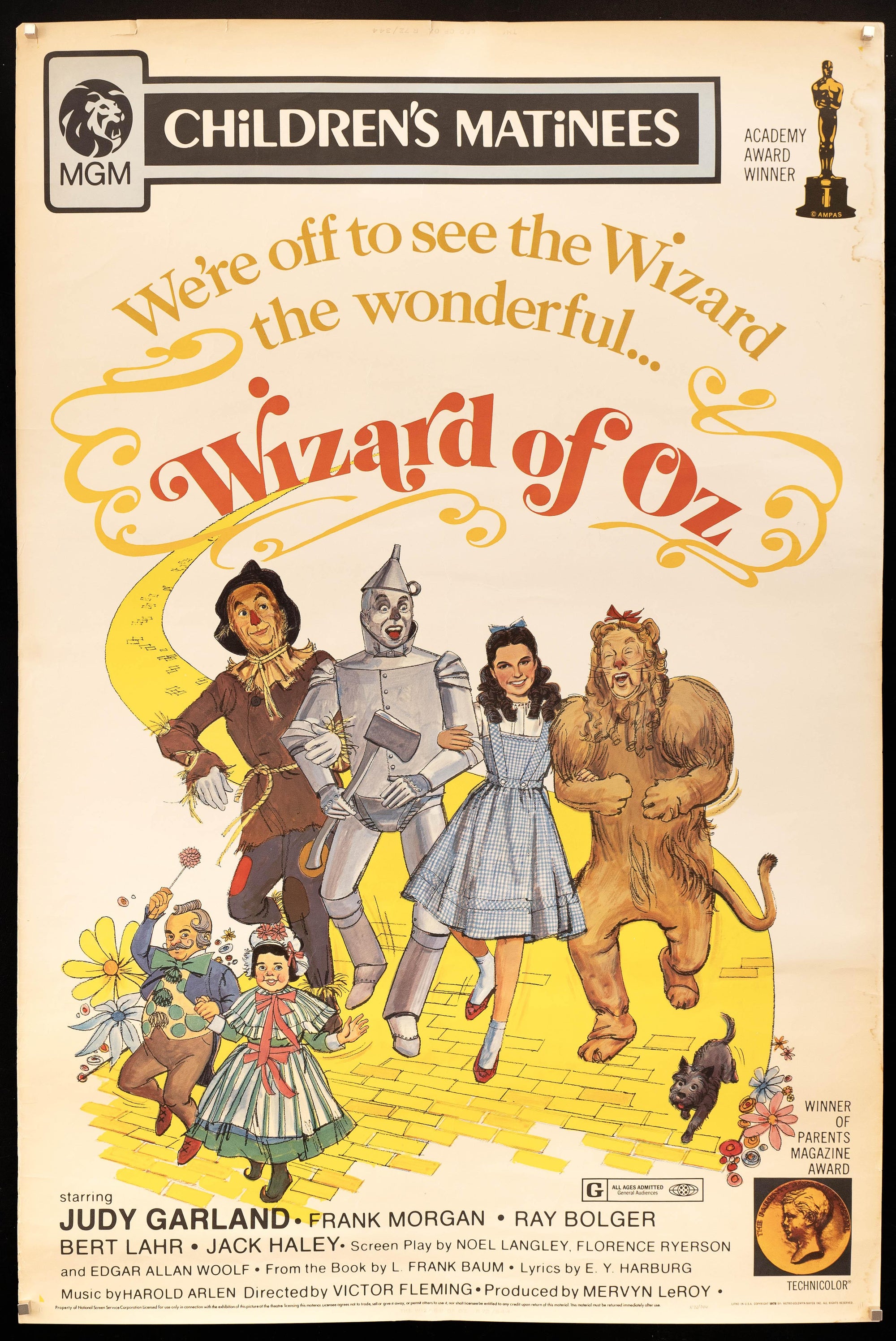 The Wizard Of Oz Original Vintage Movie Poster