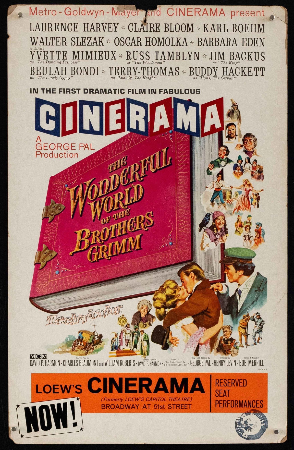The Wonderful World of the Brothers Grimm Original Vintage Movie Poster