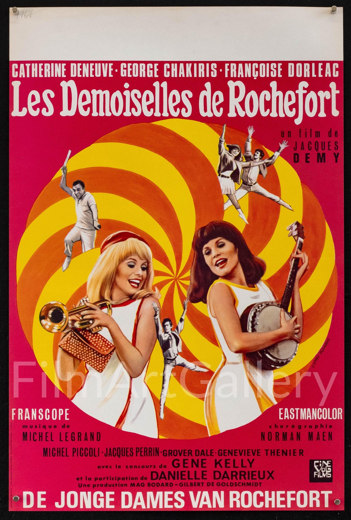 The Young Girls of Rochefort Original Vintage Movie Poster