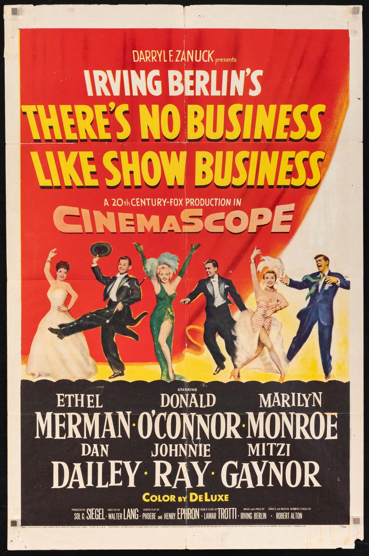 There's No Business Like Show Business Original Vintage Movie Poster
