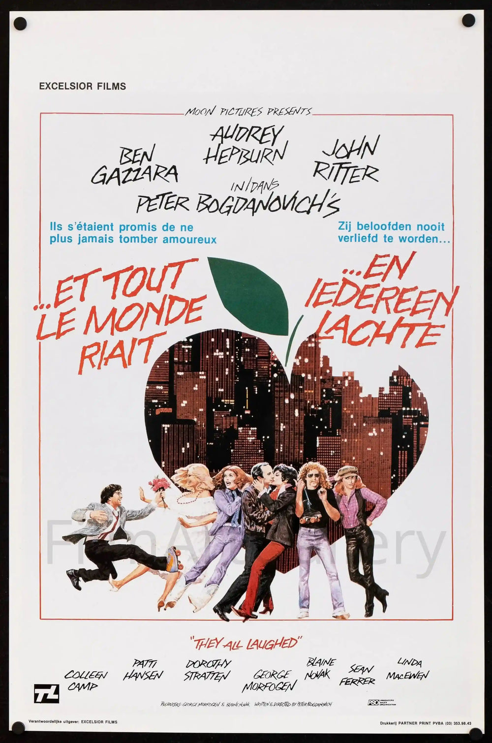 They All Laughed Original Vintage Movie Poster