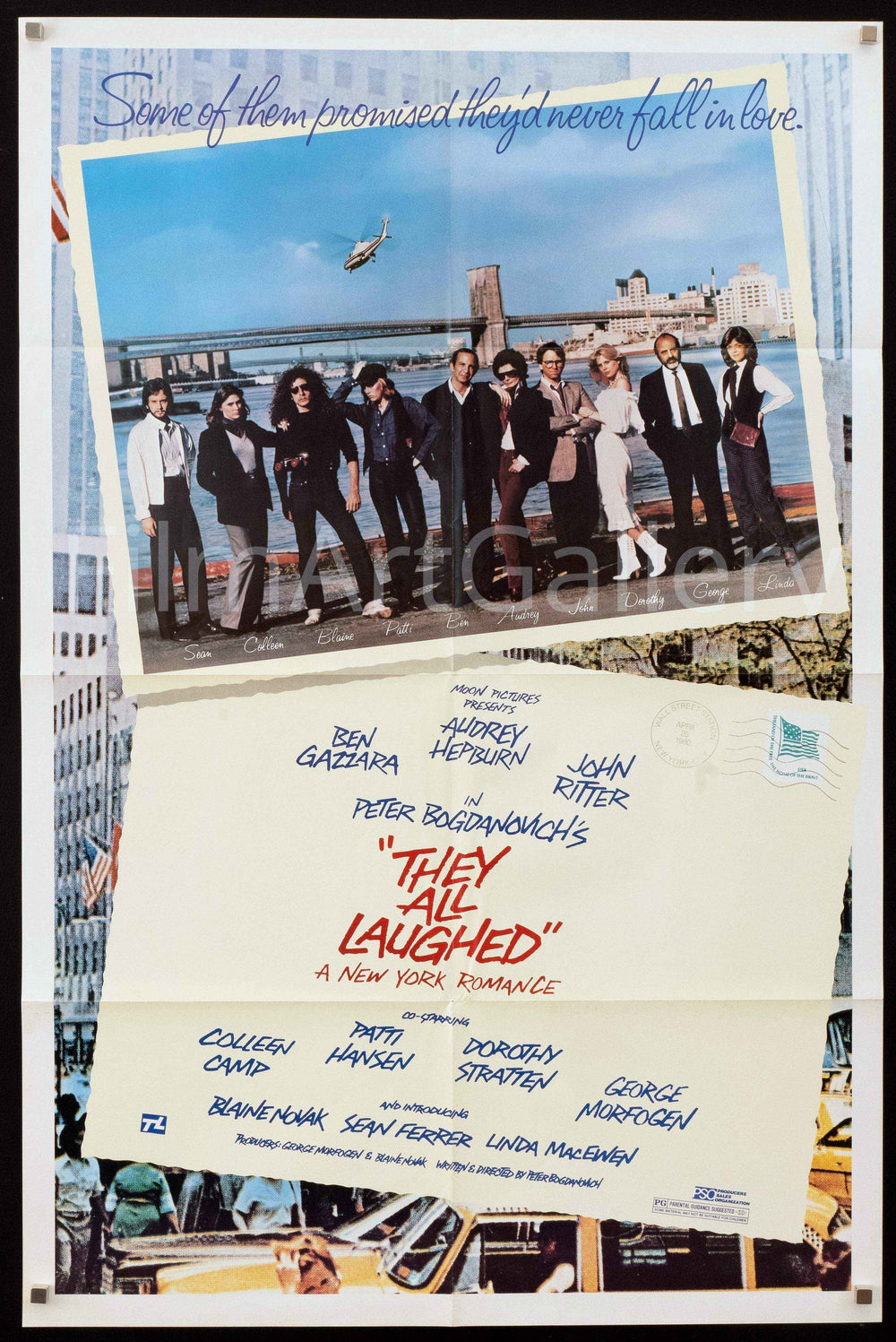 They All Laughed Original Vintage Movie Poster