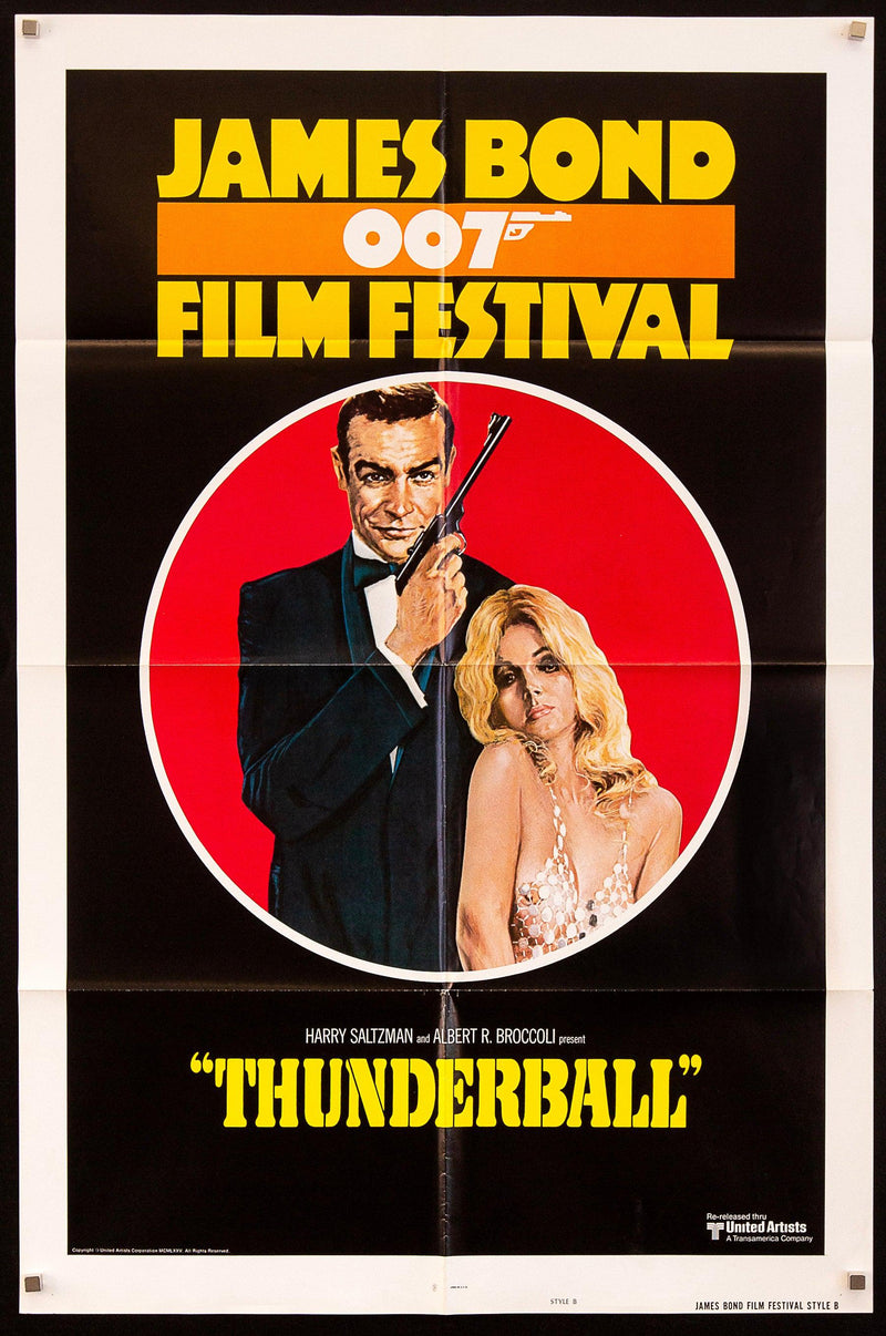 Thunderball / James Bond 007 Film Festival 1 Sheet (27x41) Original Vintage Movie Poster