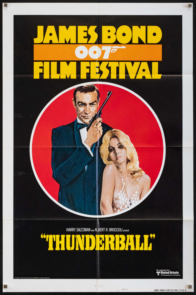 Thunderball / James Bond 007 Film Festival Original Vintage Movie Poster