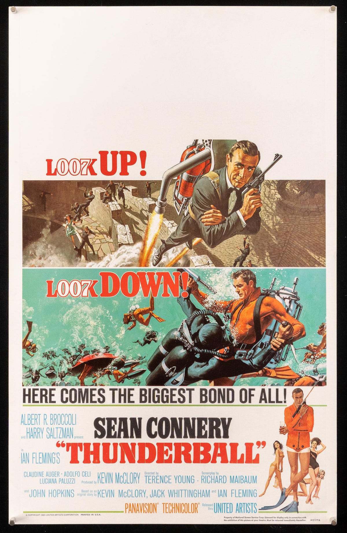 Thunderball Window Card (14x22) Original Vintage Movie Poster